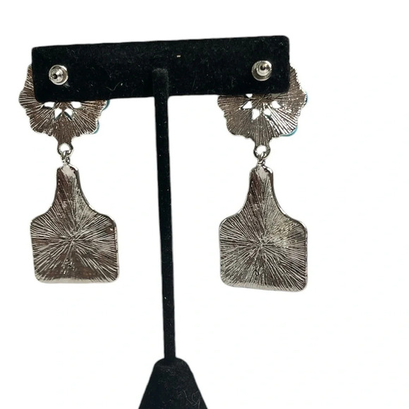 NWT 3 for $20 Silver & Turquoise Bottle Shaped Dangle Earrings “you pick 3” - Picture 3 of 5